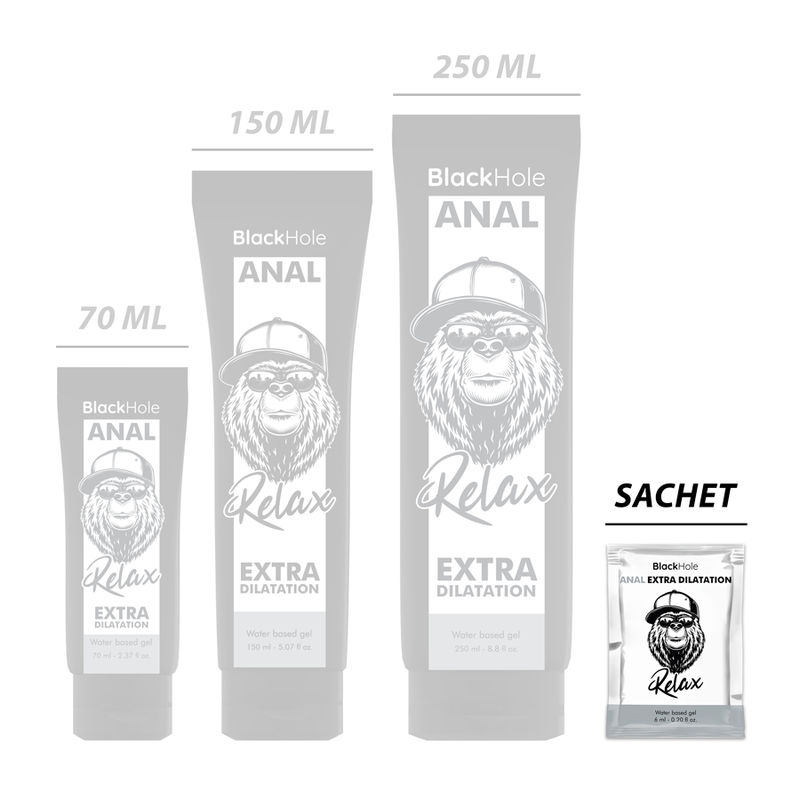 BLACK HOLE - GEL A BASE D'ACQUA EXTRA DILATAZIONE 6 ML MONODOSE