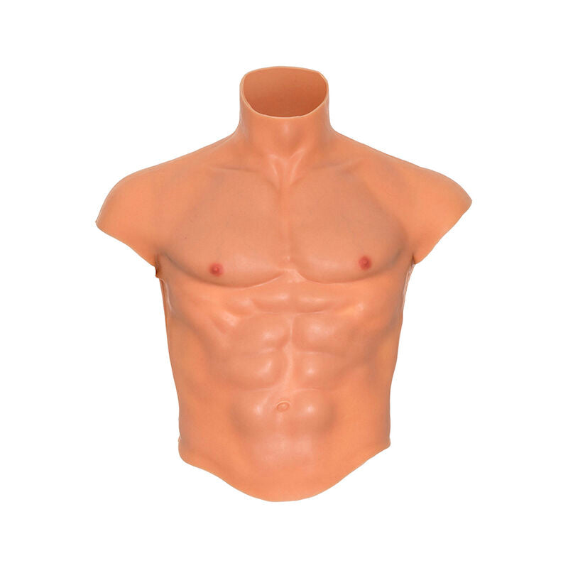 DESIDERIO NASCOSTO - MAGLIETTA ALTER EGO IN SILICONE CON TORSO MASCHILE E ADDOMINALI IN CARNE