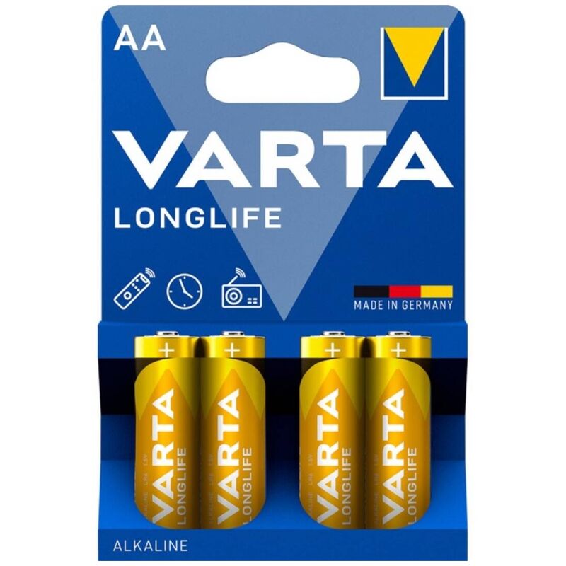 VARTA - BATTERIA ALCALINICA LONGLIFE AA LR6 BLISTER*4