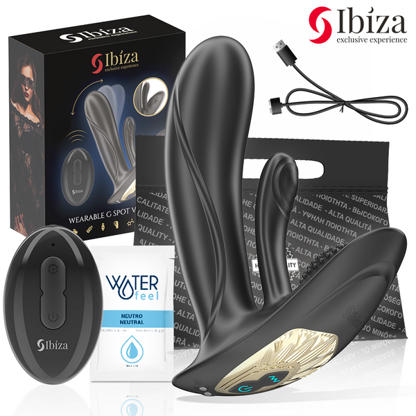 IBIZA - VIBRATORE INDOSSABILE CON STIMOLAZIONE DEL PUNTO G E DEL CLITORIDE CON TELECOMANDO