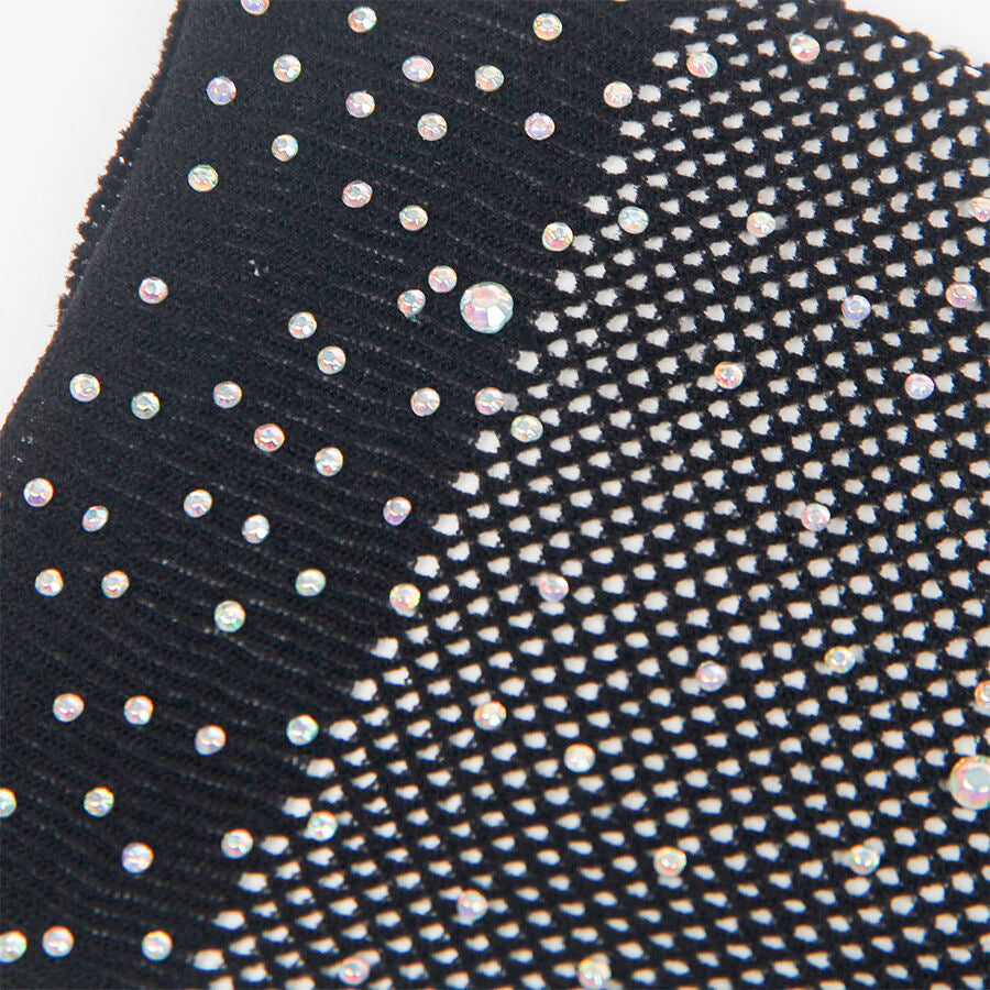 SUBBLIME - 957469SHINE GUANTI TRASPARENTI NERI S/M