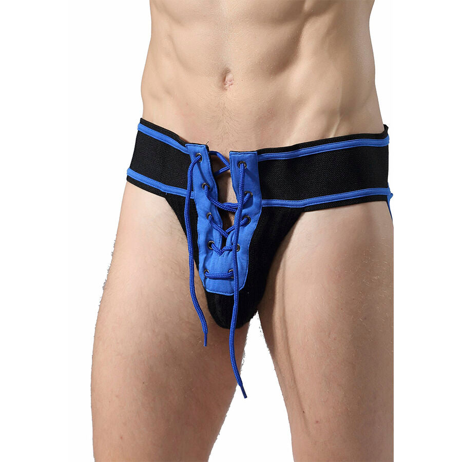 MOB - FETISH JOCKSTRAP FOOTBALL BLU TAGLIA L