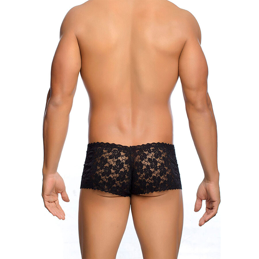 MOB - BOXER IN PIZZO NERO TAGLIA L/XL