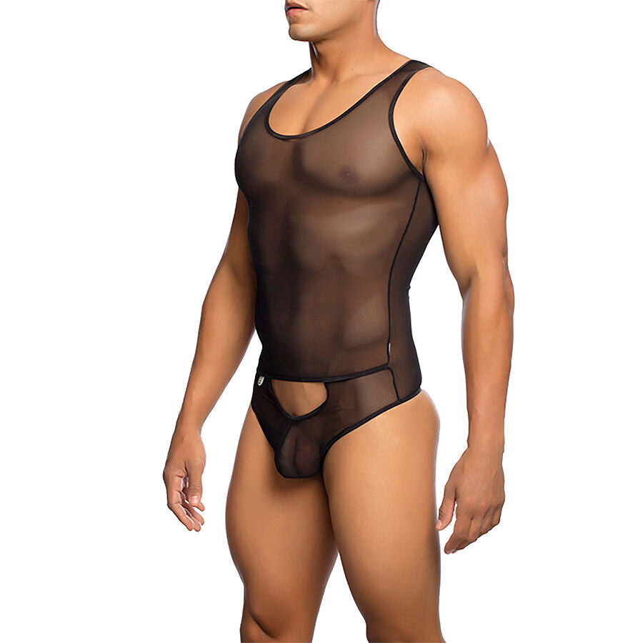 MOB - BODYSHEER NERO TRASPARENTE TAGLIA L/XL