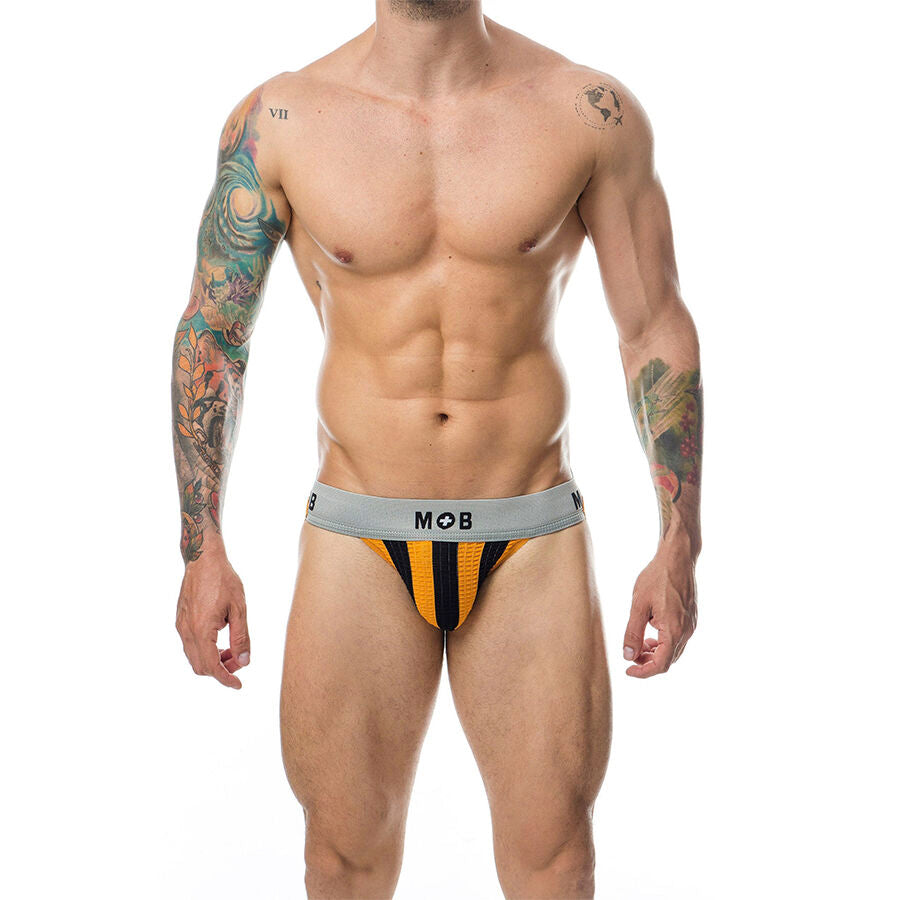 MOB - CLASSIC JOCK STRIPE ARANCIONE TAGLIA XXL