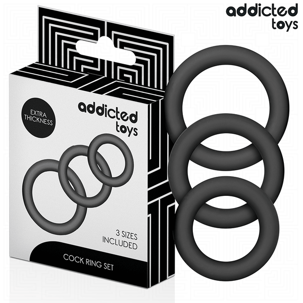 ADDICTED TOYS - SET DI ANELLI IN SILICONE MODELLO 1