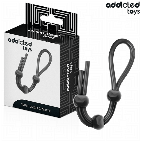 ADDICTED TOYS - CORDA IN SILICONE PER IL PENE A TRIPLO ANELLO