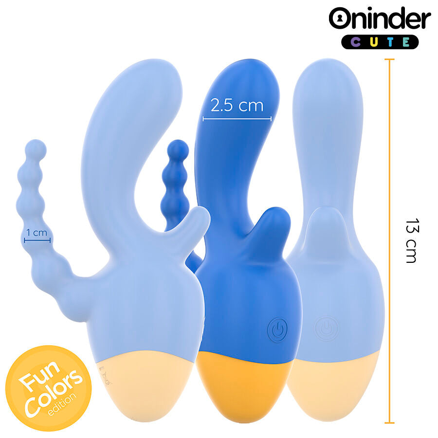 ONINDER CUTE - LOVE 3 SOME TRIPLO VIBRATORE - APP GRATUITA IN TUTTO IL MONDO