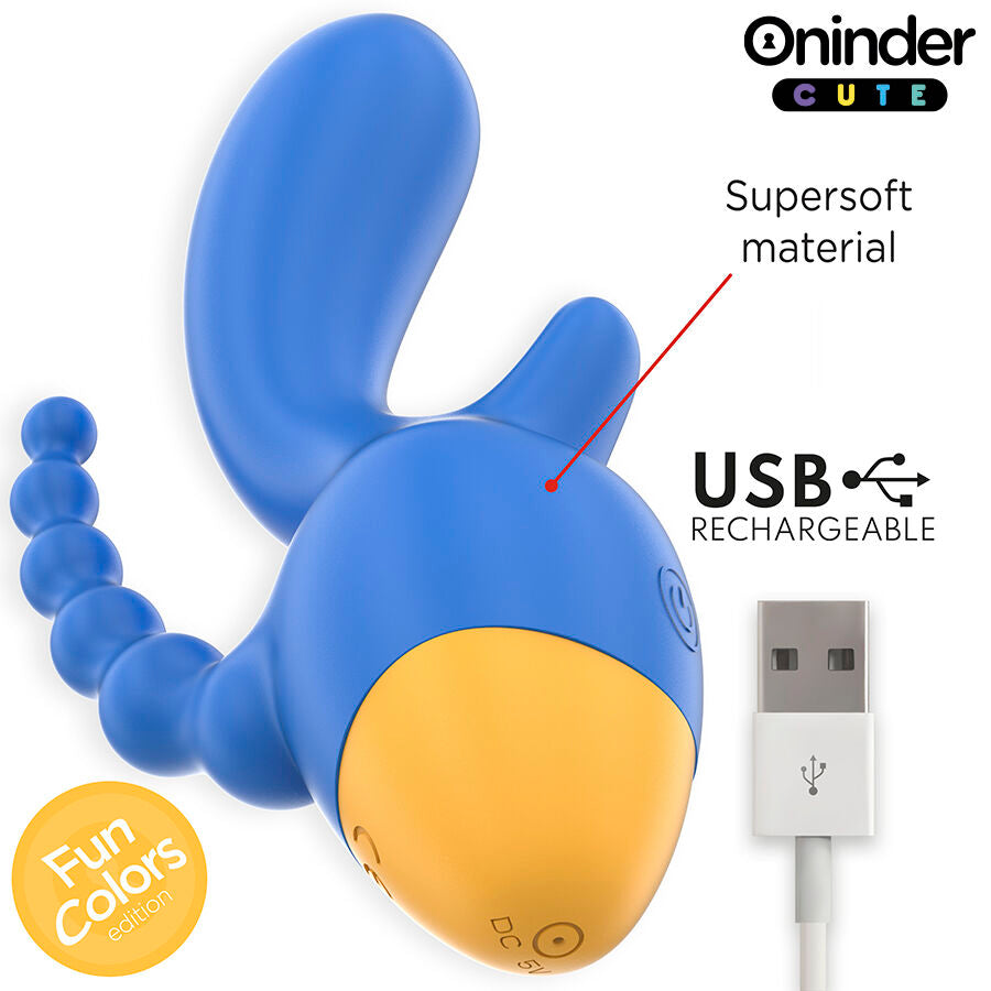 ONINDER CUTE - LOVE 3 SOME TRIPLO VIBRATORE - APP GRATUITA IN TUTTO IL MONDO