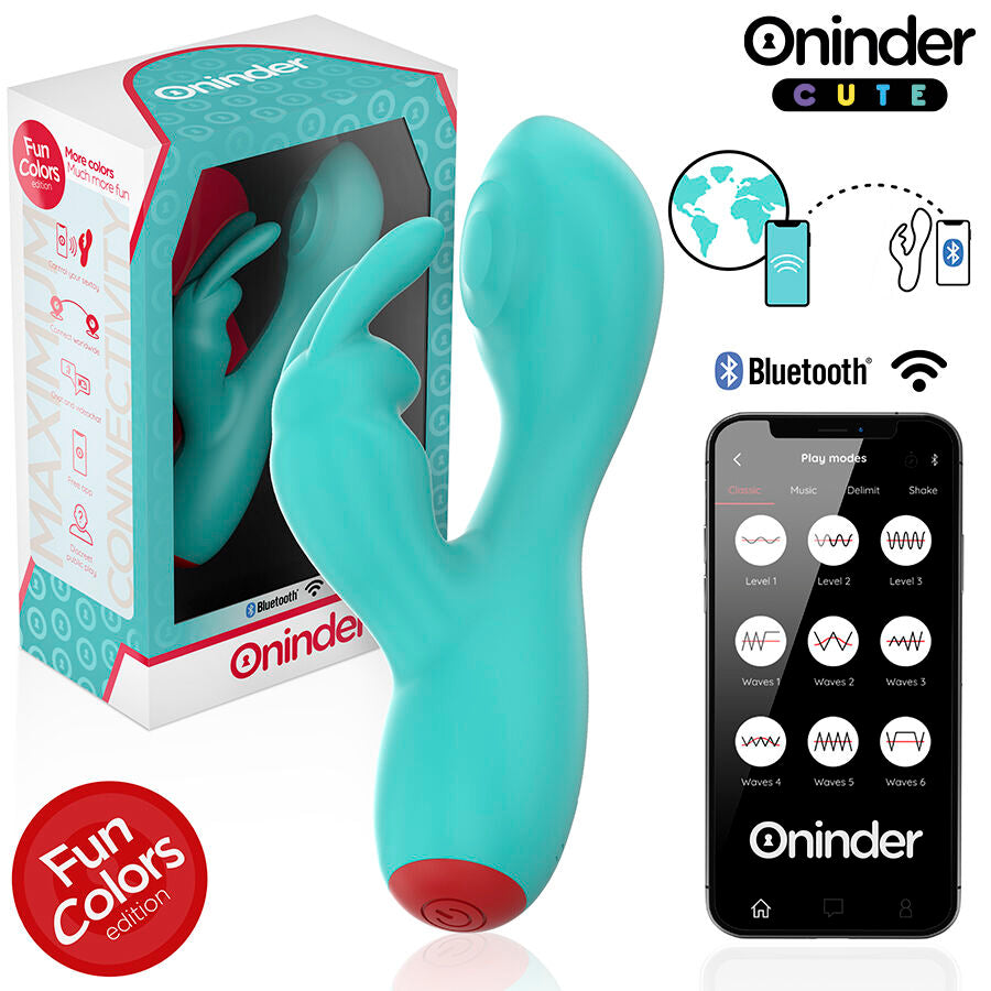 ONINDER CUTE - VIBRATORE CLITORIDEO PUNTO G LOVE BUNNY - APP GRATUITA IN TUTTO IL MONDO