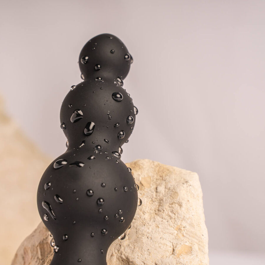 ROCKS-OFF - PETITE SENSATIONS BUBBLES PLUG ANALE VIBRATORE NERO