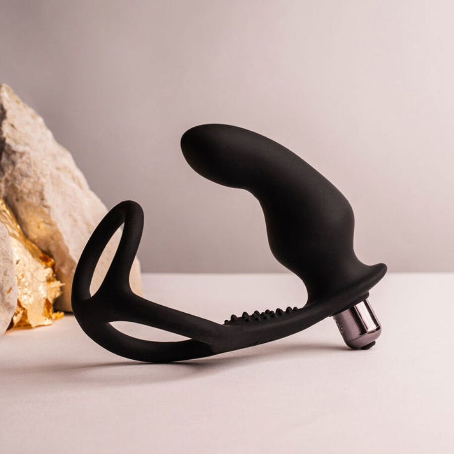 ROCKS-OFF - RO-ZEN RRO PLUG ANALE CON ANELLO VIBRANTE PER IL PENE NERO