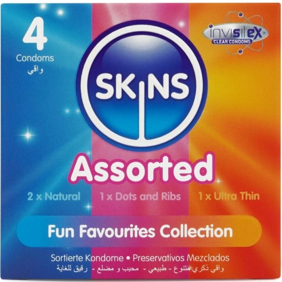 SKINS - CONFEZIONE DA 4 PRESERVATIVI ASSORTITI PREMIUM