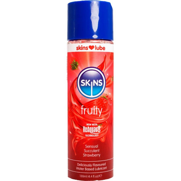 SKINS - LUBRIFICANTE FRUTTATO A BASE D'ACQUA FRAGOLA 130 ML
