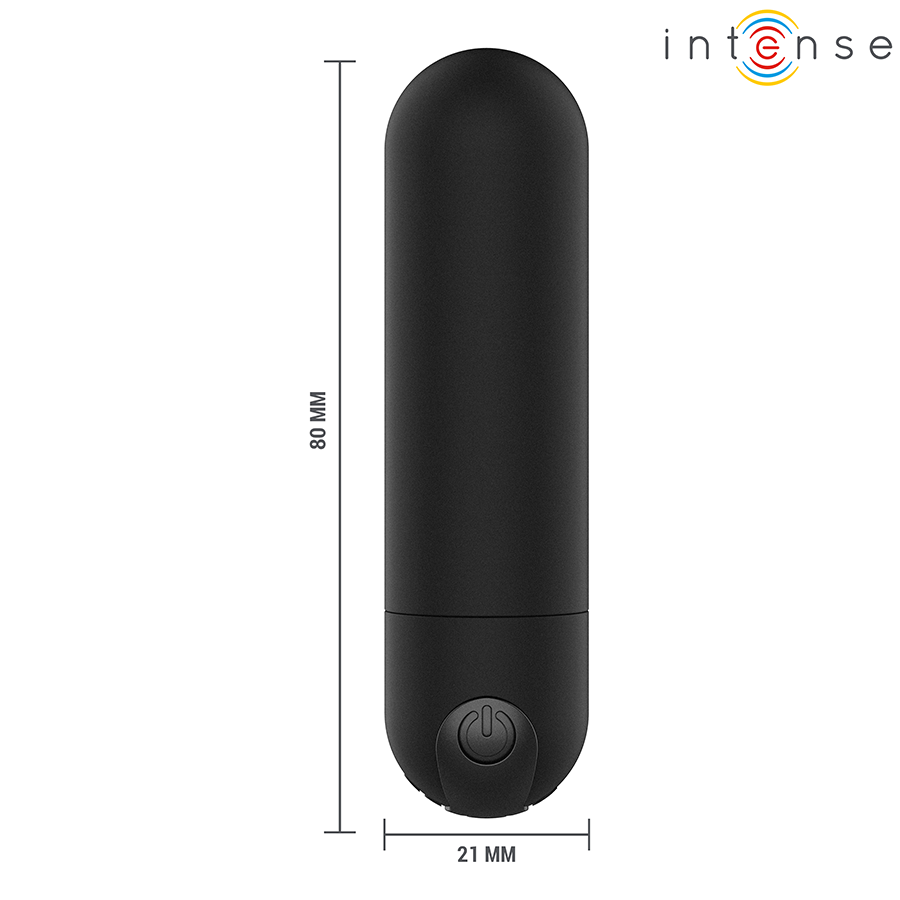 INTENSE - KAREN MINI PROIETTILE VIBRANTE RICARICABILE NERO