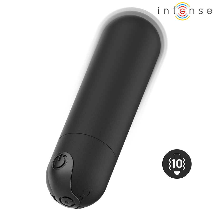 INTENSE - KAREN MINI PROIETTILE VIBRANTE RICARICABILE NERO