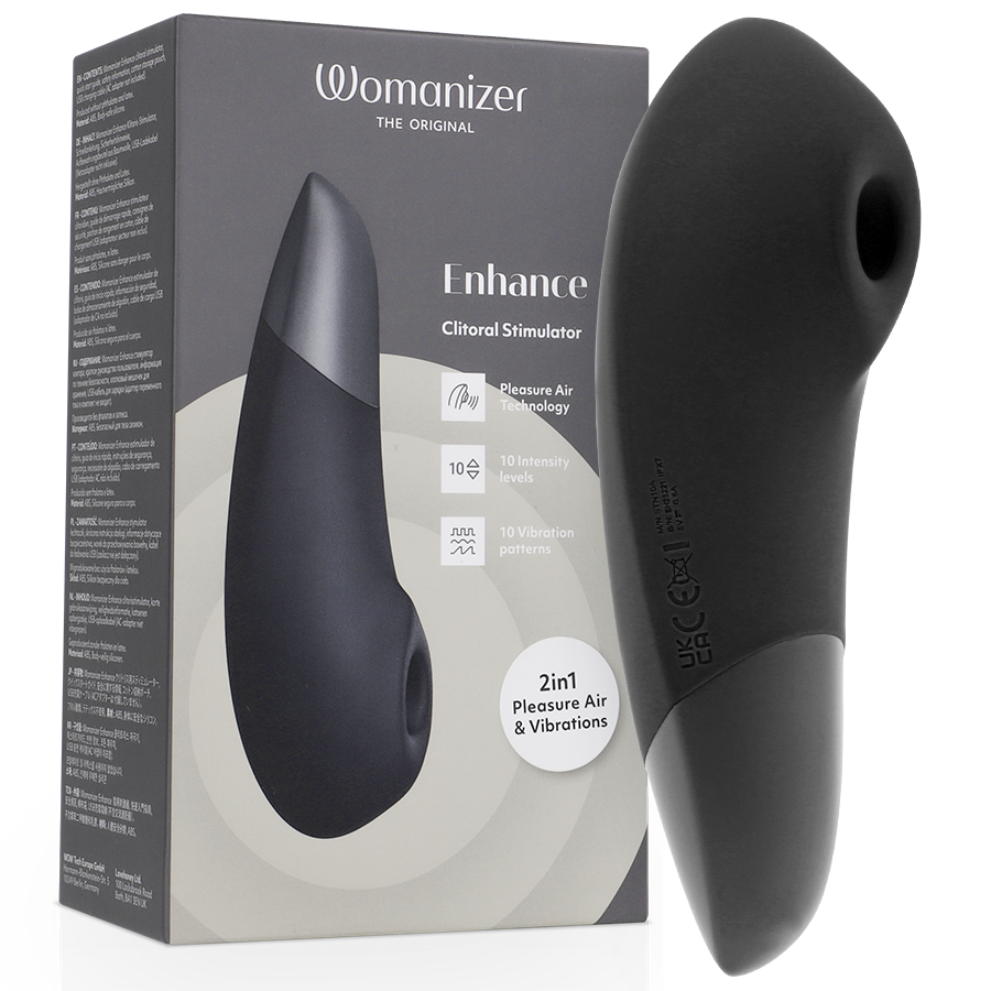 WOMANIZER - STIMOLATORE CLITORIDEO ENHANCE NERO