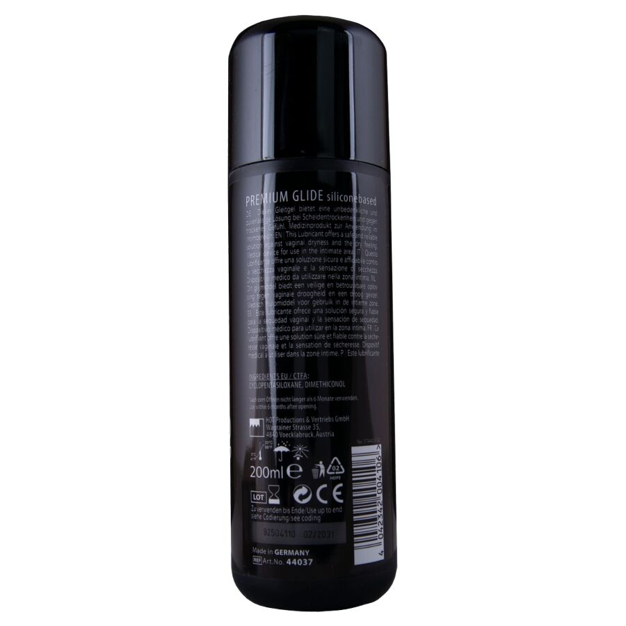 HOT - LUBRIFICANTE A BASE DI SILICONE PREMIUM SILICONE GLIDE 200 ML