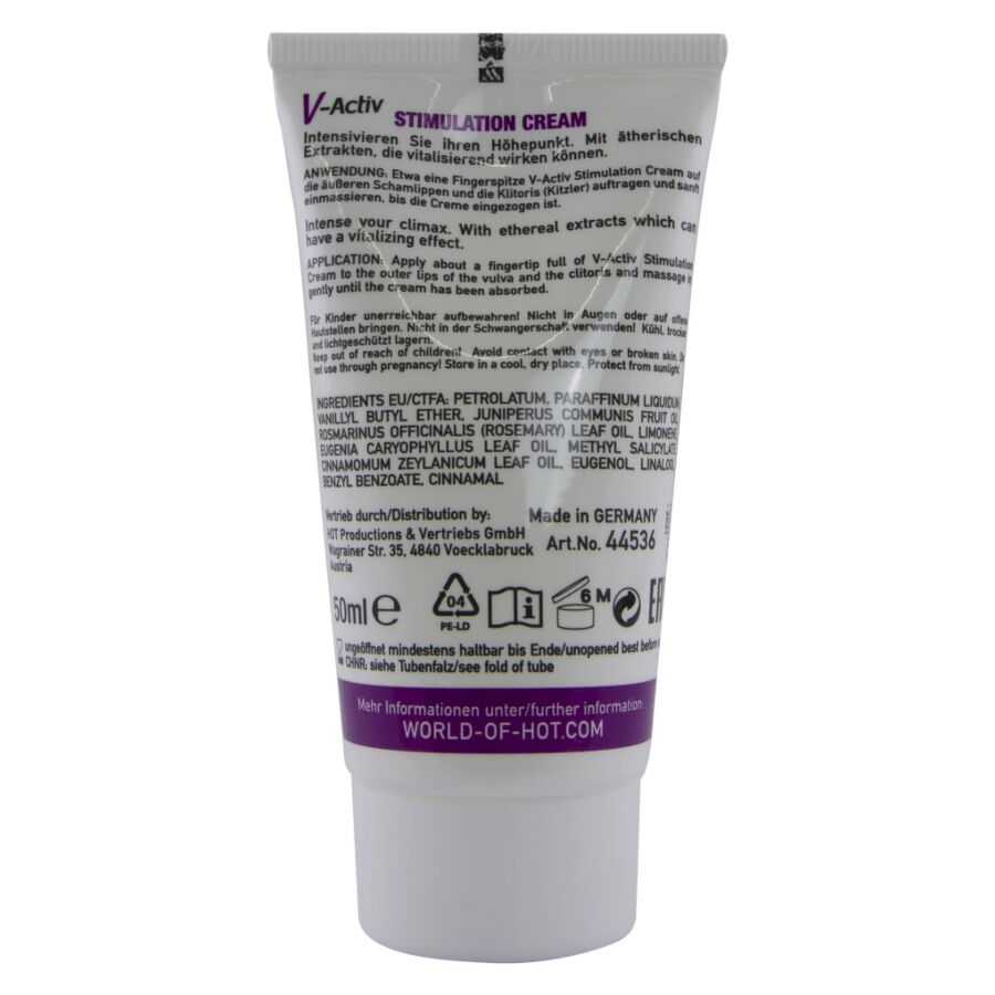 HOT - V-ACTIV CREMA STIMOLANTE DONNA 50 ML