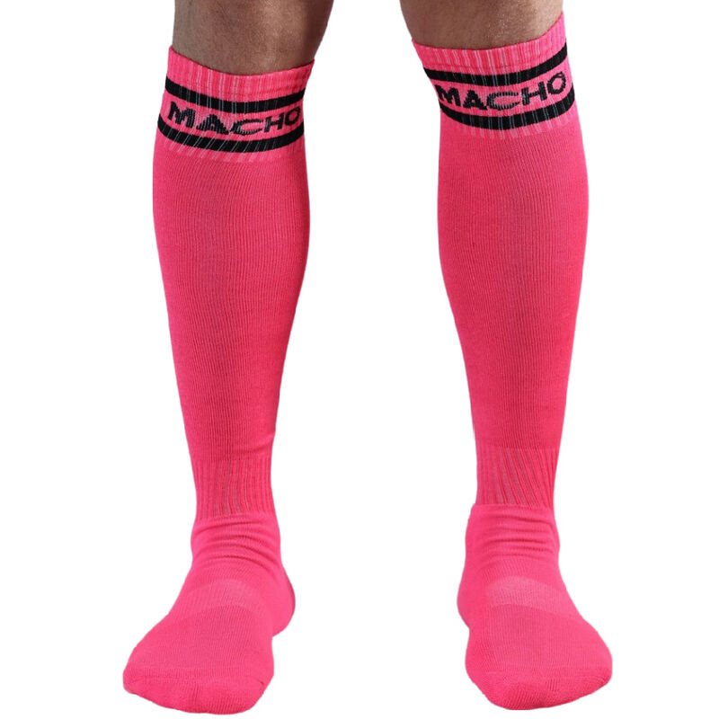 MACHO - CALZE LUNGHE TAGLIA UNICA ROSA